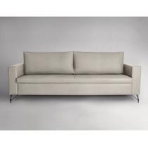 Sofa 230Cm Pes Em Aco Carbono Linho Adrian Sofa 230Cm Pes Em Aco Carbono Linho Adrian