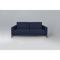 Sofá 230cm Pés Imbuia Henry Azul Sofá 230cm Pés Imbuia Henry Azul