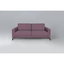 Sofá 230cm Pés Imbuia Henry Rosa