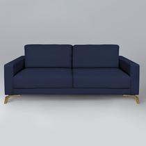 Sofá 230cm Pés Mel Henry Azul Sofá 230cm Pés Mel Henry Azul