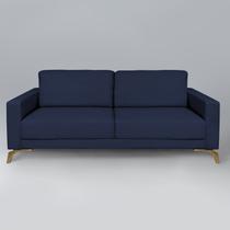 Sofá 230cm Pés Mel Henry Azul Sofá 230cm Pés Mel Henry Azul