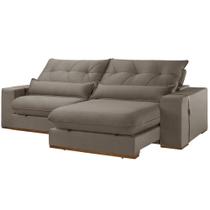 Sofá 250 cm Braço 25 cm Retrátil e Reclinável Lake Meu Sofá Online Sofá 250 cm Braço 25 cm Retrátil e Reclinável Lake Meu Sofá Online