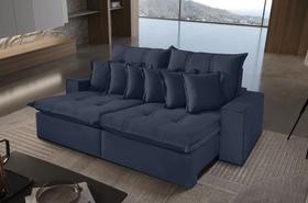 Sofá 2,50m Retrátil e Reclinável Texas Com Molas ensacadas 4 Lugares Fabri Decor