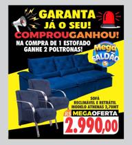 Sofa 2,70 na compra do sofa ganha 2 poltronas Sofa 2,70 na compra do sofa ganha 2 poltronas