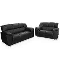 Sofá 3 e 2 Lugares Preto Aguai Hellen Sofá 3 e 2 Lugares Preto Aguai Hellen