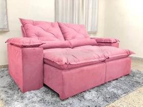 Sofá 3 e 4 Lugares Retrátil e Reclinável 2,30 Metros Alpoim Estofados Rose 607 Athenas Sofá 3 e 4 Lugares Retrátil e Reclinável 2,30 Metros Alpoim Estofados Rose 607 Athenas