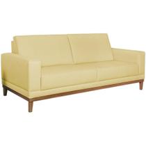 Sofa 3 Lugares 180 Cm Crons Suede Bege Vazzano Bege