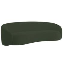 Sofá 3 Lugares 180 cm Orgânico Luxo Recepção Amore Linho Verde Sofá 3 Lugares 180 cm Orgânico Luxo Recepção Amore Linho Verde