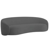 Sofá 3 Lugares 180cm Orgânico Luxo Recepção Amore Linho - Doce Sonho Móveis