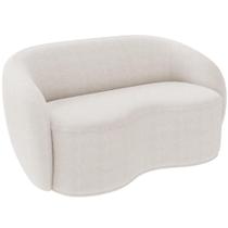 Sofá 3 Lugares 180cm Sala De Estar Living Oscar K01 Bouclê Creme