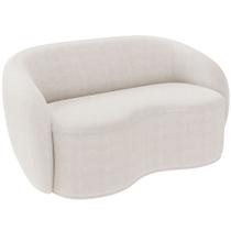 Sofá 3 Lugares 180cm Sala de Estar Living Oscar K01 Bouclê Creme - Lyam Decor