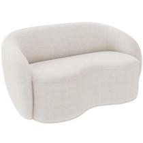Sofá 3 Lugares 180cm Sala de Estar Living Oscar K01 Bouclê Creme - Lyam Decor
