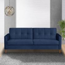 Sofá 3 Lugares 200cm Dior Azul Marinho Sofá 3 Lugares 200cm Dior Azul Marinho