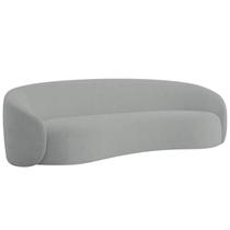 Sofá 3 Lugares 200cm Orgânico Luxo Recepção Amore Bouclé Sofá 3 Lugares 200cm Orgânico Luxo Recepção Amore Bouclé