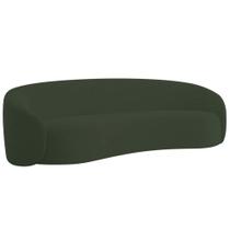 Sofá 3 Lugares 200cm Orgânico Luxo Recepção Amore Linho Verde Sofá 3 Lugares 200cm Orgânico Luxo Recepção Amore Linho Verde