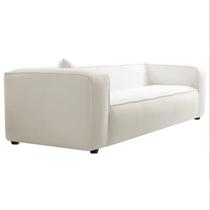 Sofá 3 Lugares 200cm Orgânico Luxo Recepção Cecília Bouclé - Amarena Móveis