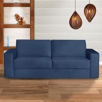 Sofá 3 Lugares 210cm Angel Azul Marinho Sofá 3 Lugares 210cm Angel Azul Marinho