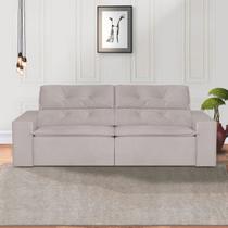 Sofá 3 Lugares 210cm Ivory Branco Gelo Sofá 3 Lugares 210cm Ivory Branco Gelo