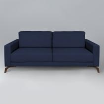 Sofá 3 Lugares 210cm Pés Imbuia Henry Sofá 3 Lugares 210cm Pés Imbuia Henry