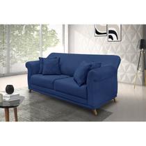 Sofá 3 Lugares 220cm Suede Arras Sofá 3 Lugares 220cm Suede Arras