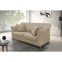 Sofá 3 Lugares 220cm Suede Arras