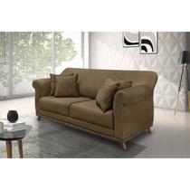 Sofá 3 Lugares 220cm Suede Arras