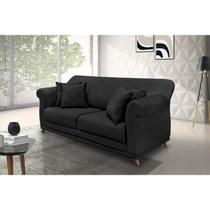 Sofá 3 Lugares 220cm Veludo Arras