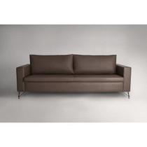 Sofa 3 Lugares 230Cm Pes Em Aco Carbono Veludo Adrian Sofa 3 Lugares 230Cm Pes Em Aco Carbono Veludo Adrian