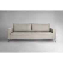 Sofa 3 Lugares 230Cm Pes Em Aco Linho Adrian Sofa 3 Lugares 230Cm Pes Em Aco Linho Adrian