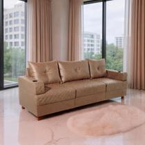 Sofá 3 Lugares 2,35m Essenza Living Bom Pastor