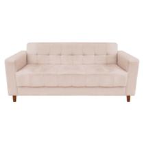 Sofá 3 Lugares Arezzo Suede Bege Drossi Sofá 3 Lugares Arezzo Suede Bege Drossi