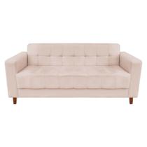 Sofá 3 Lugares Arezzo Suede Bege