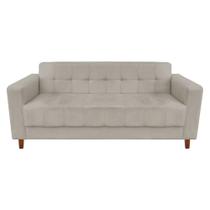 Sofá 3 Lugares Arezzo Suede Marrom Rato