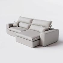 Sofá 3 Lugares Atlanta Reclinável 2,10m em Chenille