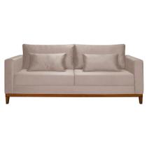 Sofá 3 Lugares Bahamas Suede Areia 200 cm Sofá 3 Lugares Bahamas Suede Areia 200 cm