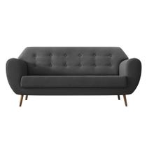 Sofá 3 Lugares Beegees Linho Cinza