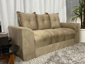 Sofá 3 Lugares Bege 607 Modelo Porto