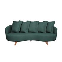 Sofá 3 Lugares Capri Veludo Verde 240 cm