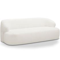 Sofá 3 Lugares Curvo Orgânico Para Sala Living 180cm Barolo L06 Bouclê Branco - Lyam Decor Sofá 3 Lugares Curvo Orgânico Para Sala Living 180cm Barolo L06 Bouclê Branco - Lyam Decor
