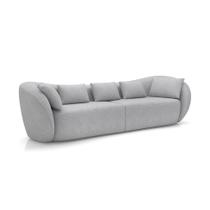 Sofá 3 Lugares Dubai Itacaré Cinza 212 cm Sofá 3 Lugares Dubai Itacaré Cinza 212 cm