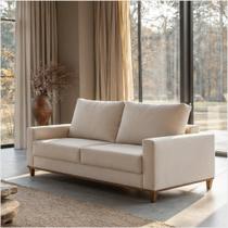 Sofá 3 Lugares em Linho com Molas Sala de Estar 180cm Vênus Sofá 3 Lugares em Linho com Molas Sala de Estar 180cm Vênus