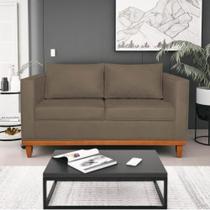 Sofá 3 Lugares Europa 180 cm Estilo Conforto e Elegância Suede Marrom - Amarena Móveis Sofá 3 Lugares Europa 180 cm Estilo Conforto e Elegância Suede Marrom - Amarena Móveis