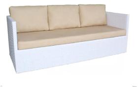 Sofá 3 Lugares Fibra Sintética Para Area Externa Interna