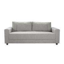 Sofá 3 Lugares Herval Clean Linho Cinza, 200 cm Sofá 3 Lugares Herval Clean Linho Cinza, 200 cm