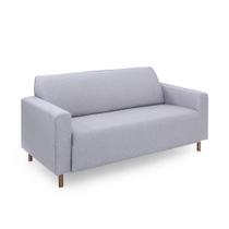 Sofá 3 Lugares Herval Elos, Linho Cinza, 178 cm