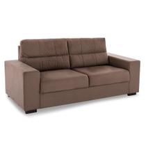 Sofá 3 Lugares Herval London, Suede Marrom