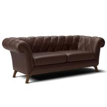 Sofá 3 Lugares Império 230 Cm Corano Marrom C-34 Sofá 3 Lugares Império 230 Cm Corano Marrom C-34