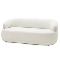 Sofá 3 Lugares Living 170cm Conka F05 Bouclê Off White - Mpozenato