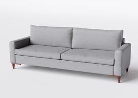 Sofá 3 Lugares Living Fixo Viena 2,40m em Linho Cor:Cinza Médio Sofá 3 Lugares Living Fixo Viena 2,40m em Linho Cor:Cinza Médio