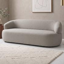 Sofá 3 Lugares Living Orgânico Sala de Estar 170cm Conka F05 Boucle Bege - Mpozenato Sofá 3 Lugares Living Orgânico Sala de Estar 170cm Conka F05 Boucle Bege - Mpozenato